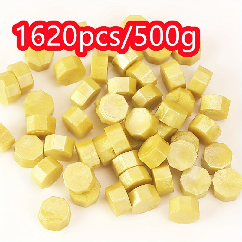 1620pcs 500g Octagonal Sealing Wax Particles for Envelope Gift Box DIY Retro Bulk Sealing Wax