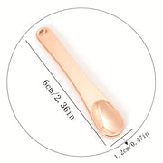 Sink qotishmasi ko'z kremi qoshiq va yuz niqobi qo'llash uchun massaj tayoqchasi - batareya talab qilinmaydi, ideal 14-fevral sovg'asi, silliq tugatish, sink qotishmasi materiali, yuz massajeri.