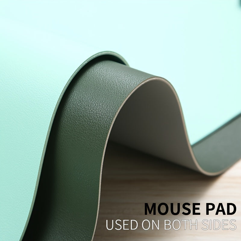 Faux Leather Water-Resistant Non-Slip Mouse Pad for Office Gaming Laptop