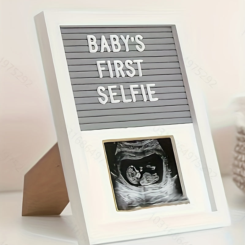 Wooden Photo Frame for Kids Nursery Decor for Baby Ultrasound and Memories