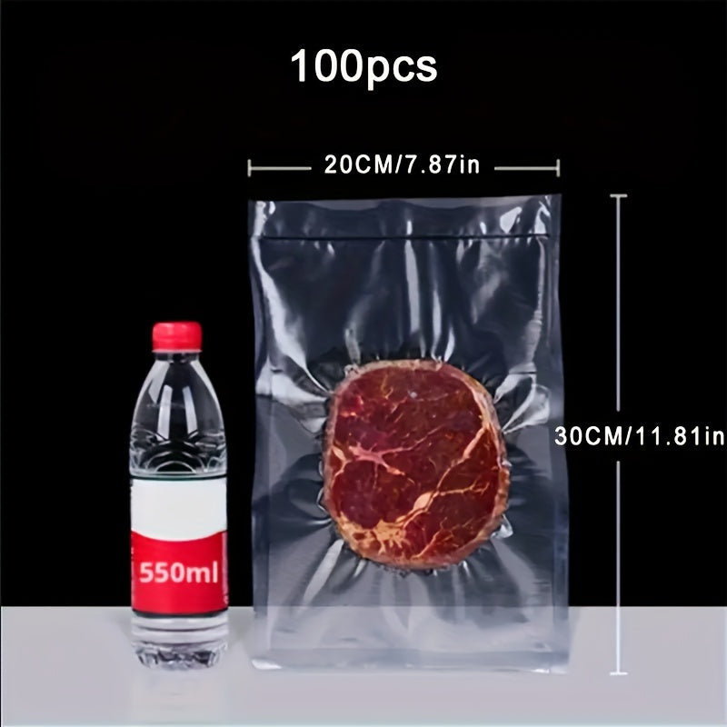 100 Pieces Vacuum Sealer Bags Puncture-Resistant BPA-Free Food Storage Sous Vide Freezer