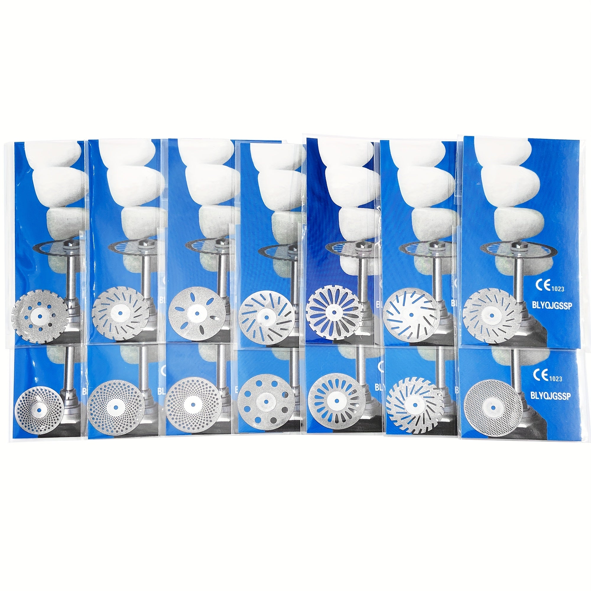 Dental Lab Diamond Discs 19mm 22mm Dual-Sided Polishing and Grinding Discs Gold or Silver