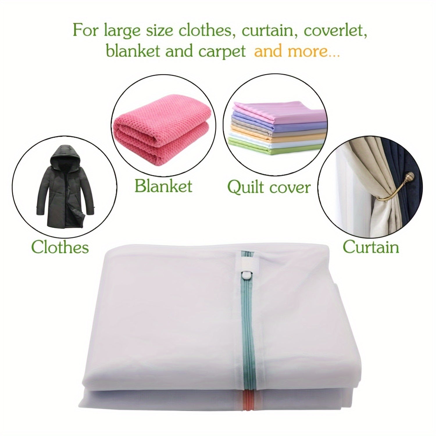 Мешок для стирки с сеткой для деликатных тканей, прочный, вешается, защита шкафа