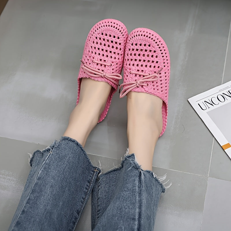 Ayollar yozgi slip-on sandallari, sirpanishga qarshi, havuz partisi uchun, kundalik flatlar