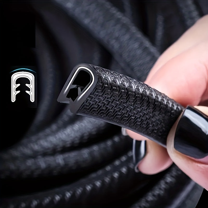 Car Door Edge Guards 5.0m Rubber Edge Trim Protector for Automotive Entry