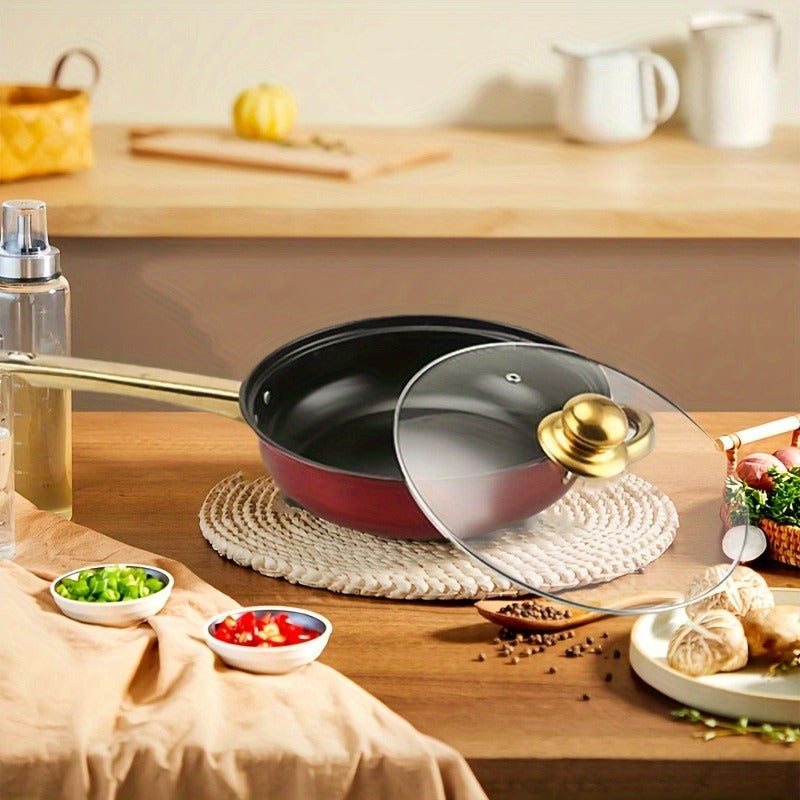 Stainless Steel Cookware Set 18 Pieces Non-Stick Pots Pans Glass Lids