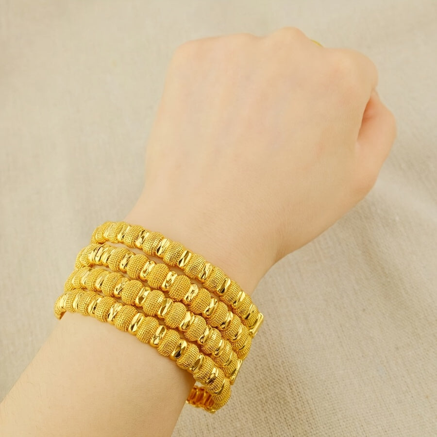 Set of 4 Waterproof Pea Design Bracelets for Women Gifts for Brides and Friends