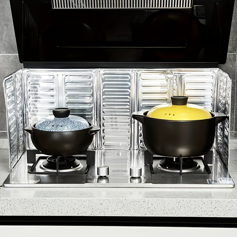 Aluminum Kitchen Stove Splash Guard for Gas and Electric Cooktops