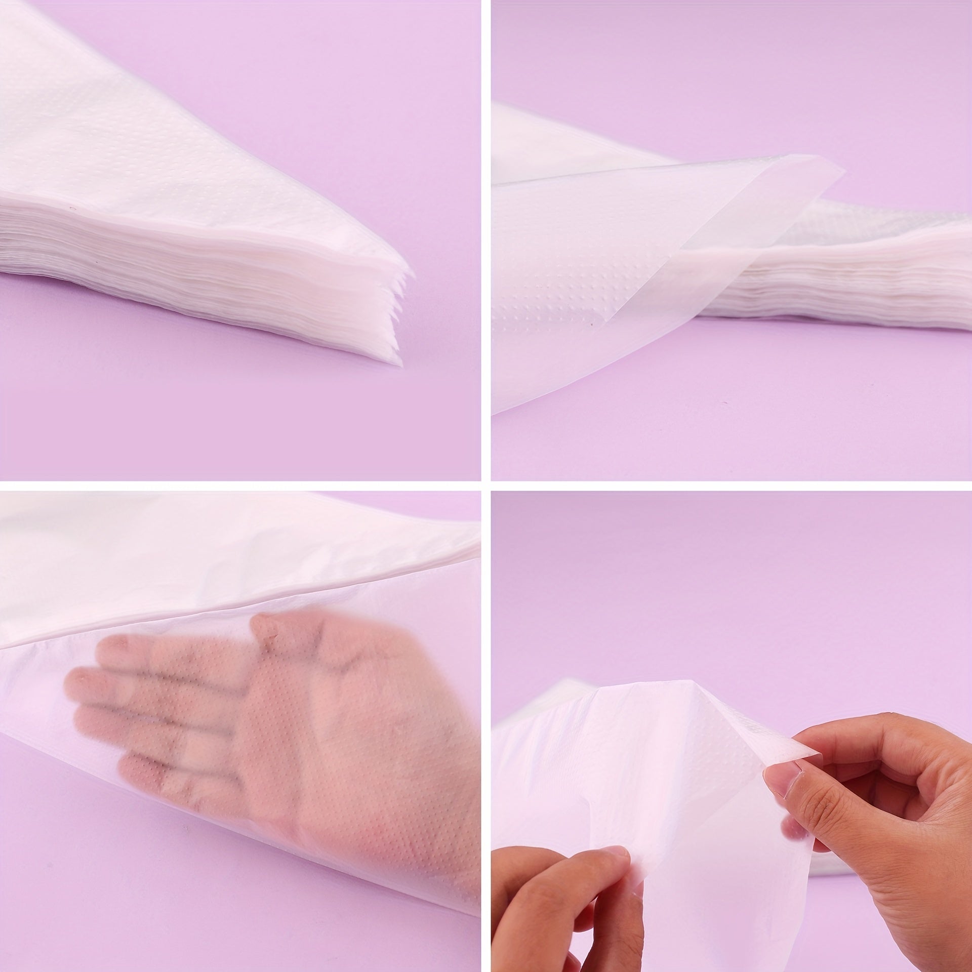Pack of 100 Thickened Disposable Cream Piping Bags for Baking and Decorating