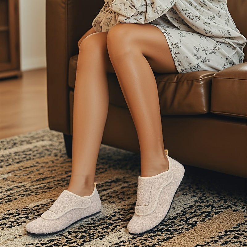 Ayollar uchun issiq plaid naqshli, plush qoplamali ichki chanoq kiyimlari