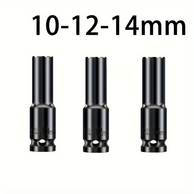 Impact Socket Set 8mm-32mm for Automotive Repair Electric Wrench Extension