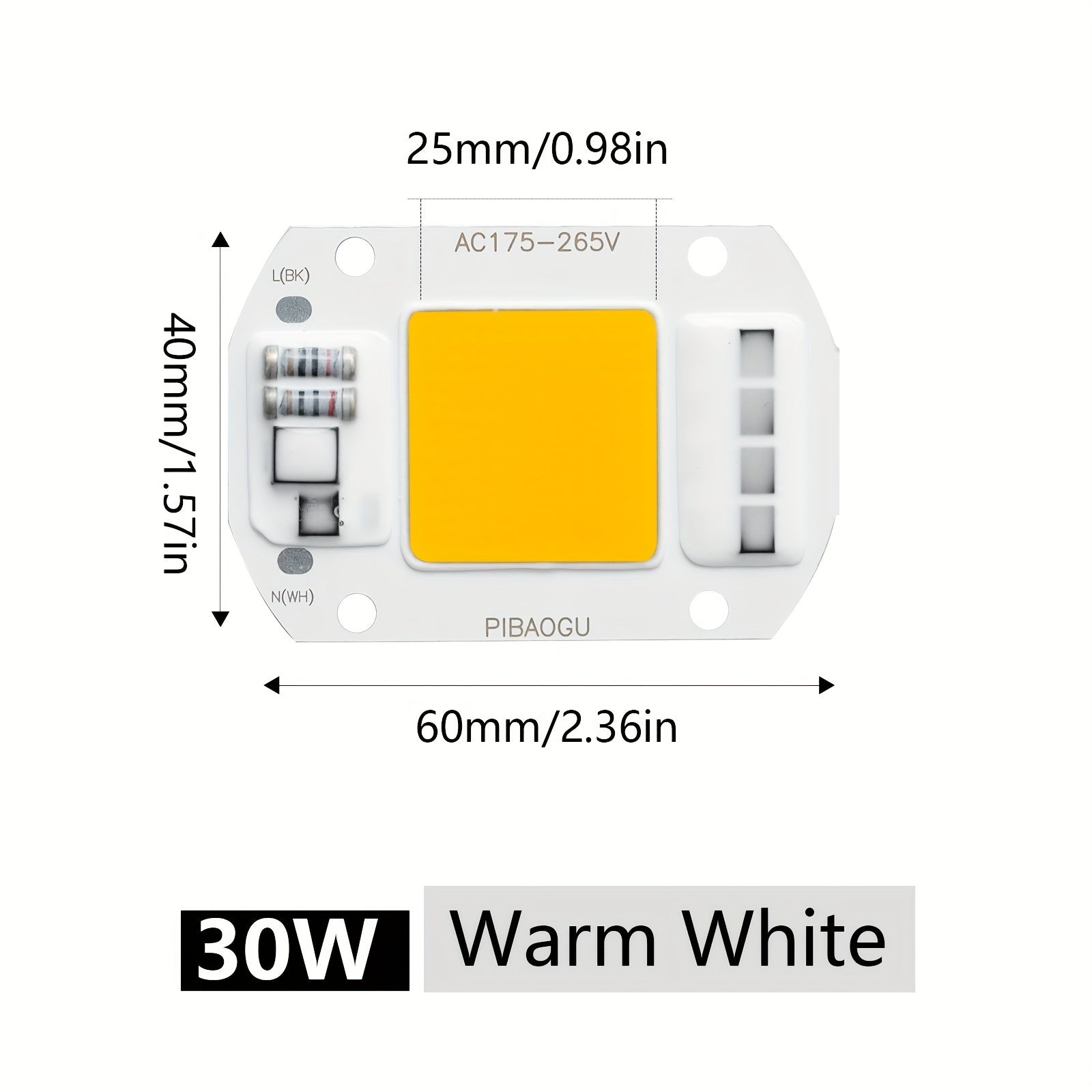 Indoor COB LED Floodlight 10W-50W Driverless Spotlamp for DIY Lighting