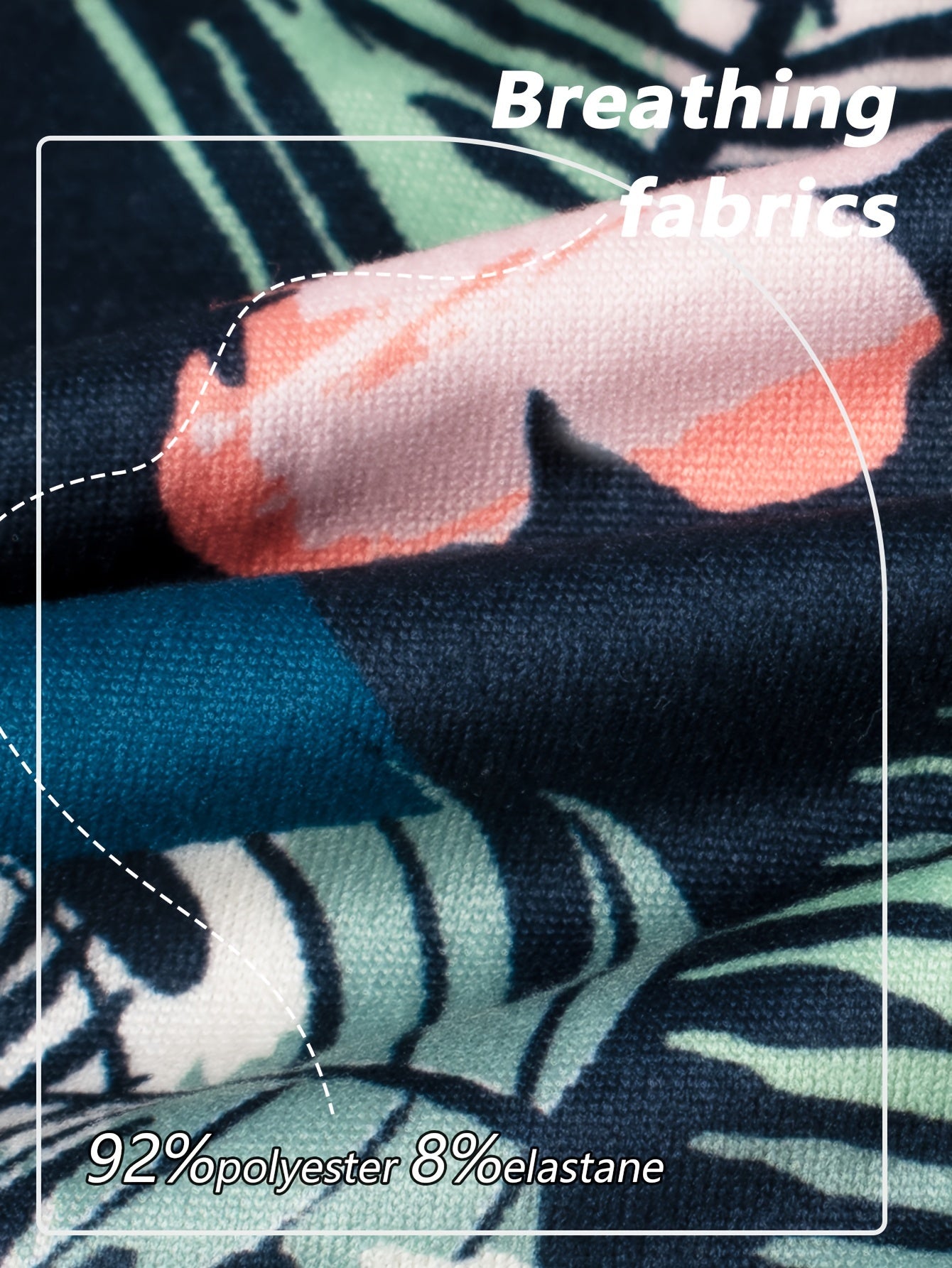 Men's Boxer Briefs 7-Pack Floral Print High Stretch Breathable Polyester Elastane