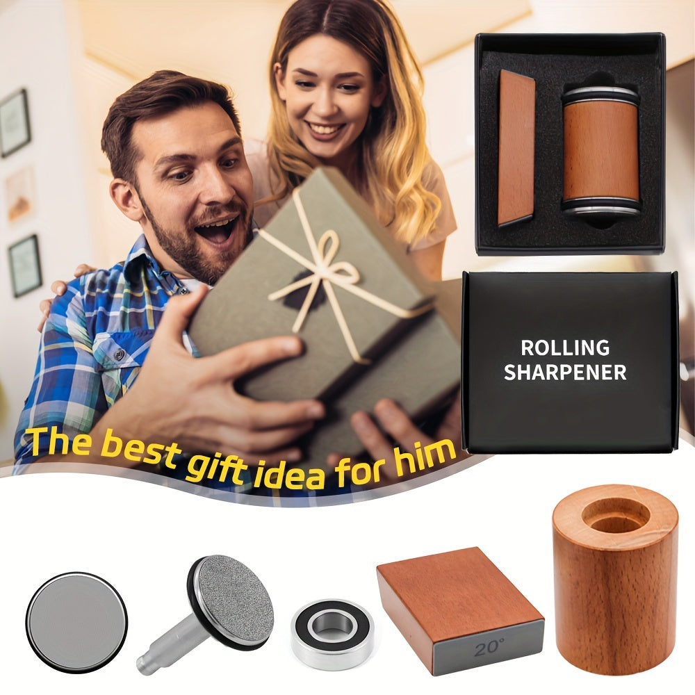 Afilador de cuchillos manual de acero inoxidable para cocineros domésticos y profesionales