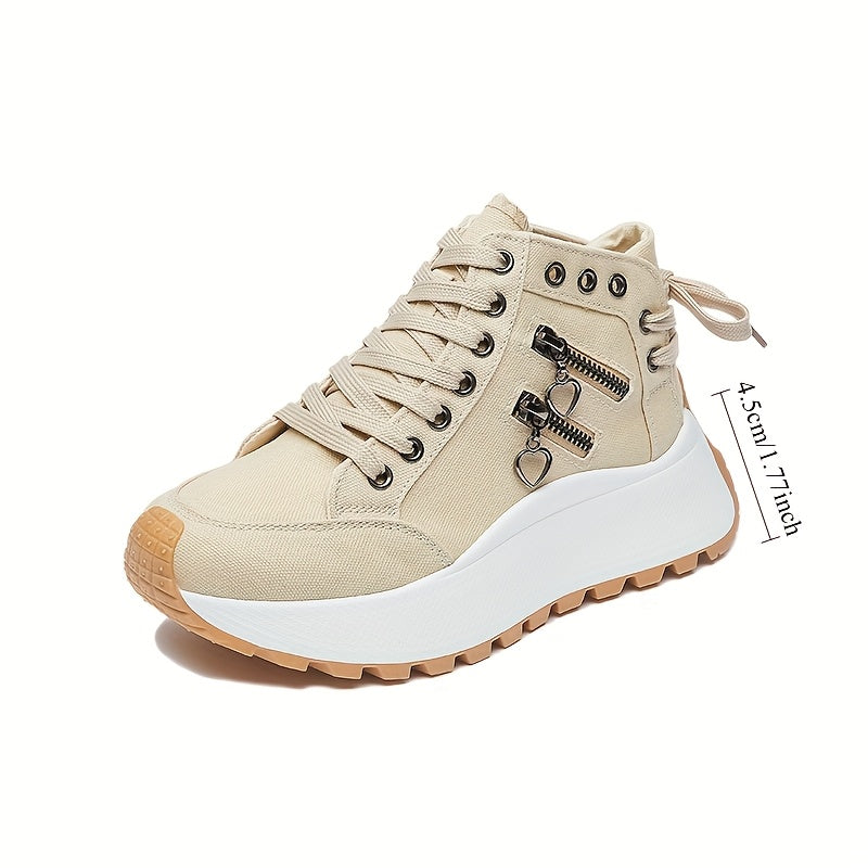 Женские кроссовки high-top casual легкие ретро для всех сезонов бежевый синий