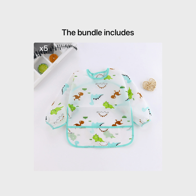 Waterproof Baby Bibs with Cartoon Animal Pattern for Christmas Halloween Thanksgiving
