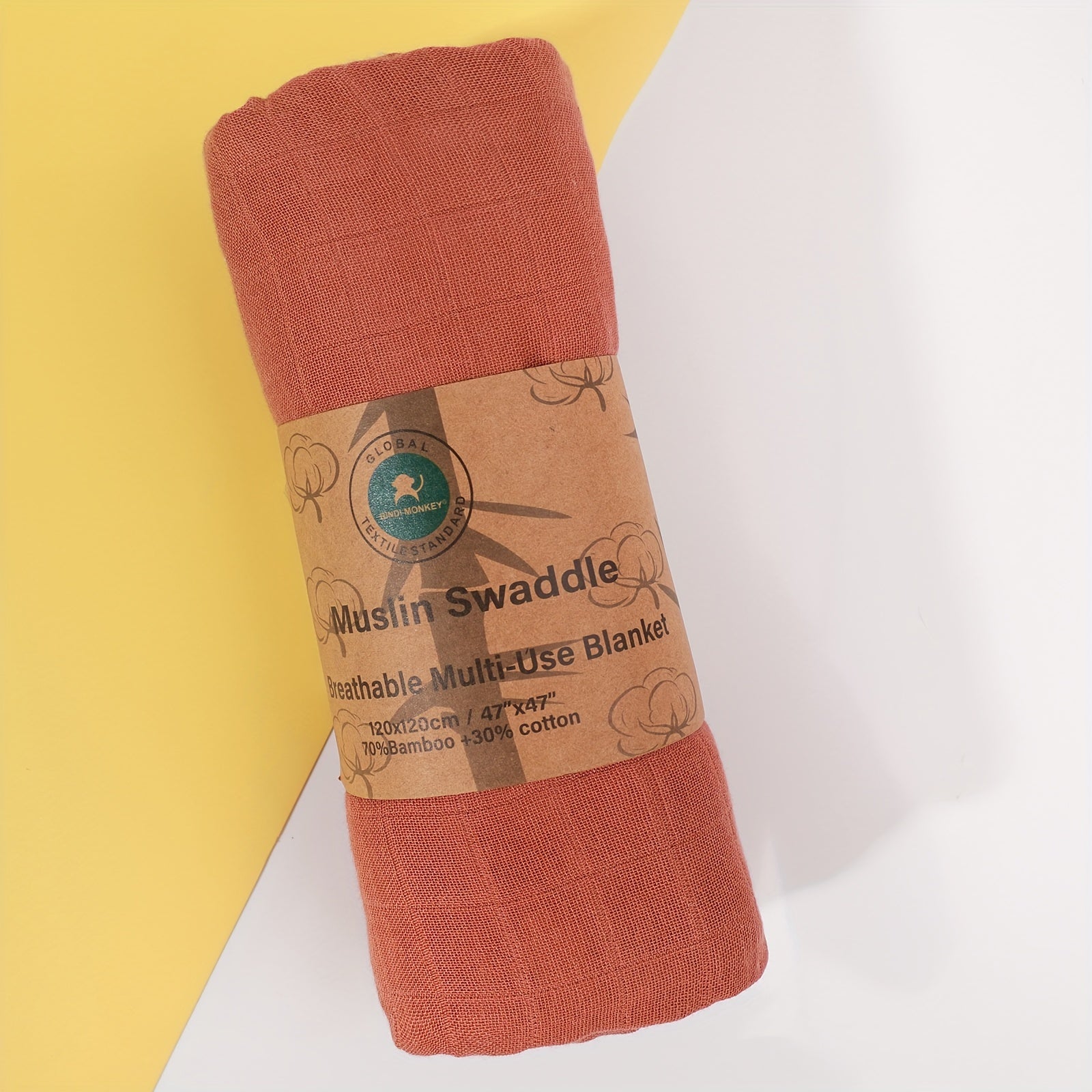 Baby Swaddle Blanket Breathable Bamboo Soft and Gentle for Newborns