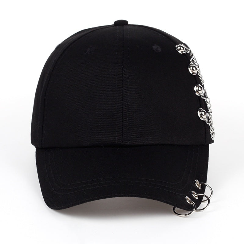 Unisex K-Pop Inspired Cap Stylish Hat Adjustable Size Black