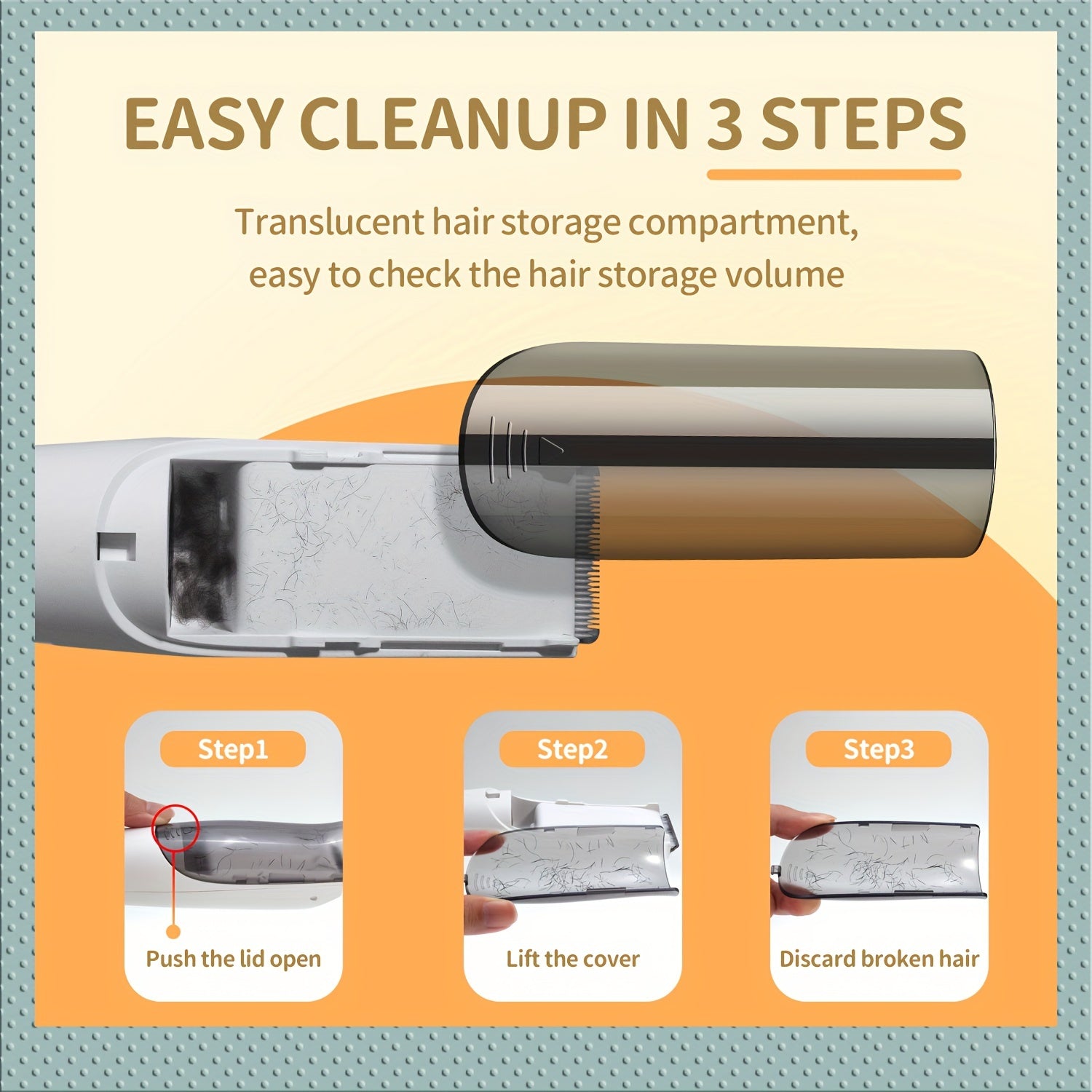 YAFULL Ultra-Tinch Elektr Soch Qirqish Mashinalari Aqlli Chang Olish Tizimi Bilan - USB Qayta Zaryadlanadigan, O'smirlar Uchun Professional Tana va Soch Qirqish To'plami - Yoshlar Uchun Ideal Onalar Kuni Hediye