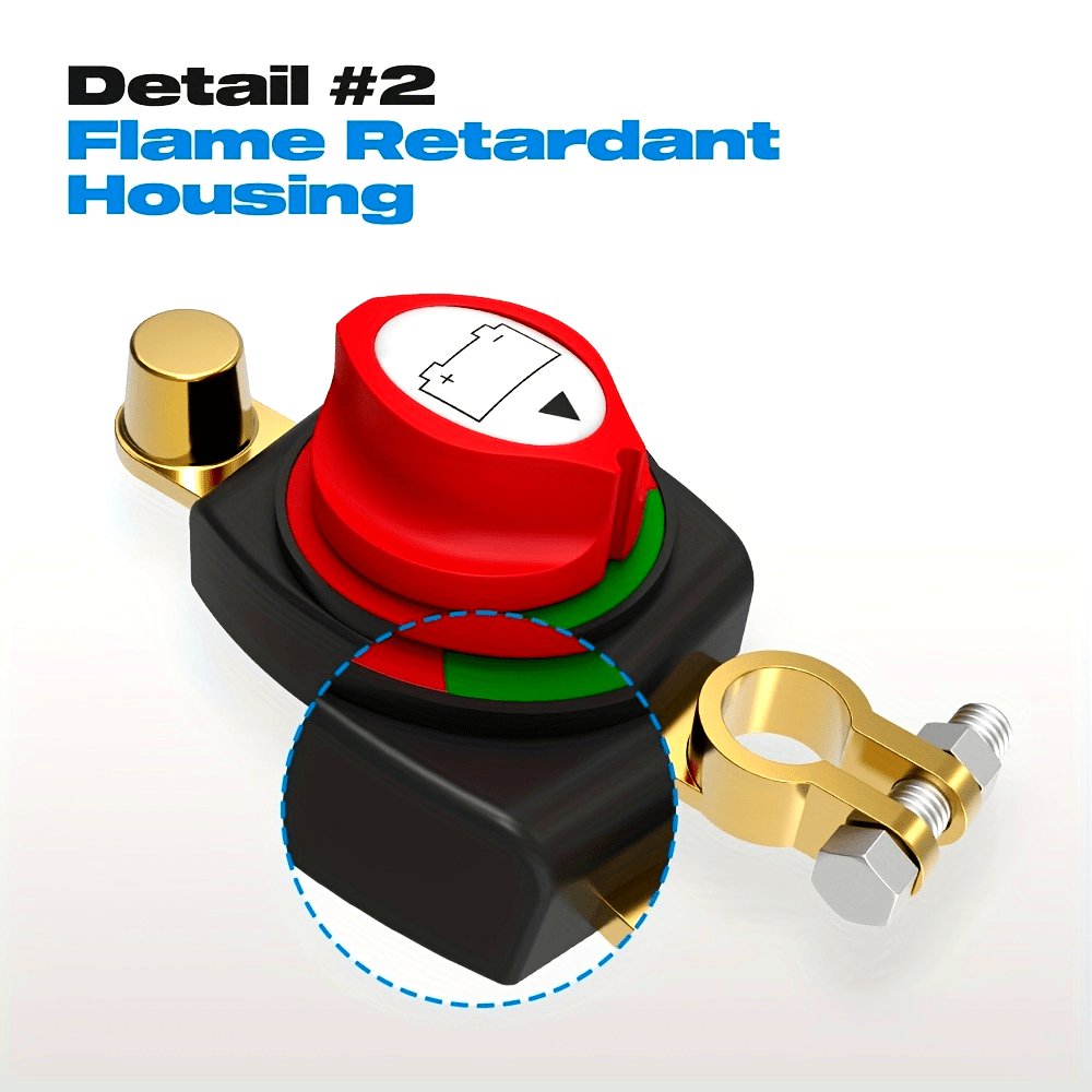 Battery Disconnect Switch 12V-48V Car Vehicle RV Boat Negative On Off Master