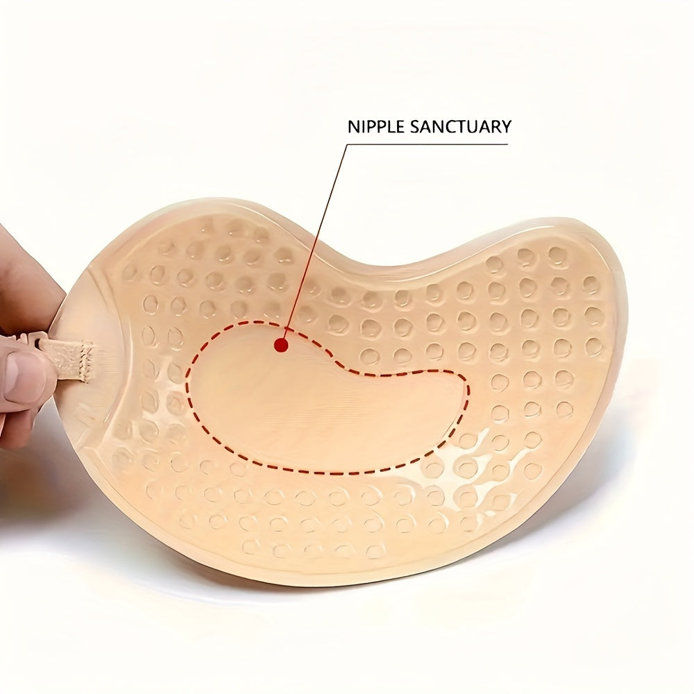 Silicone Nipple Covers Self-Adhesive Invisible Push-Up for Lingerie and Underwear 2 Pieces