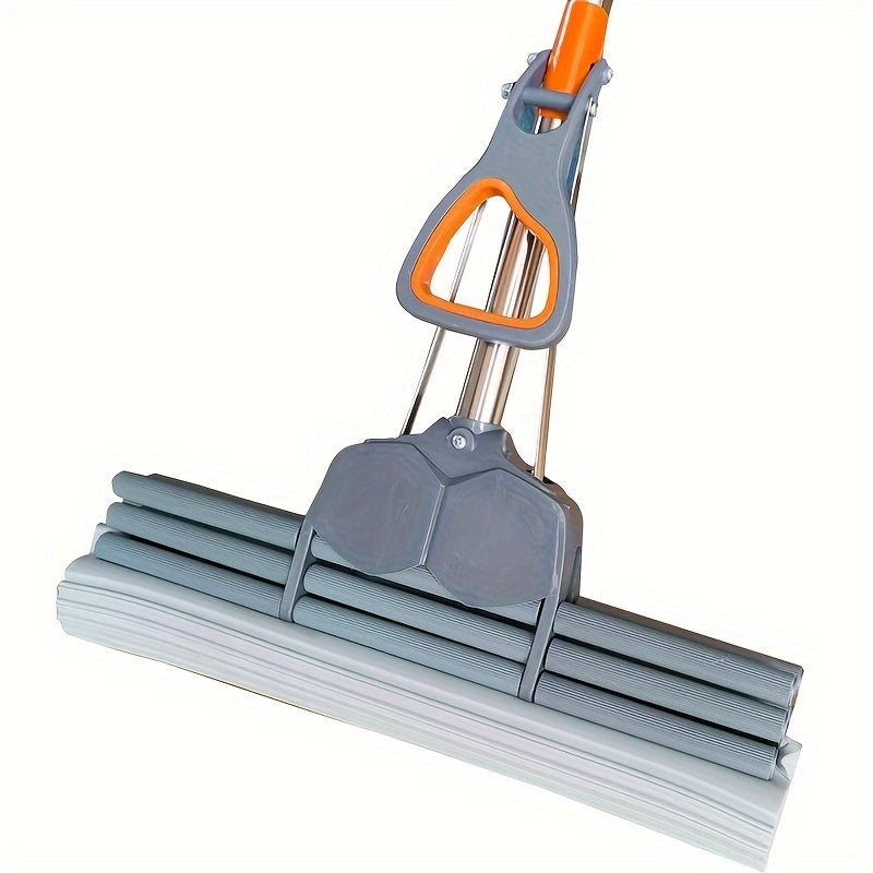 Stainless Steel Handle Sponge Roller Mop 38cm for Floor Cleaning