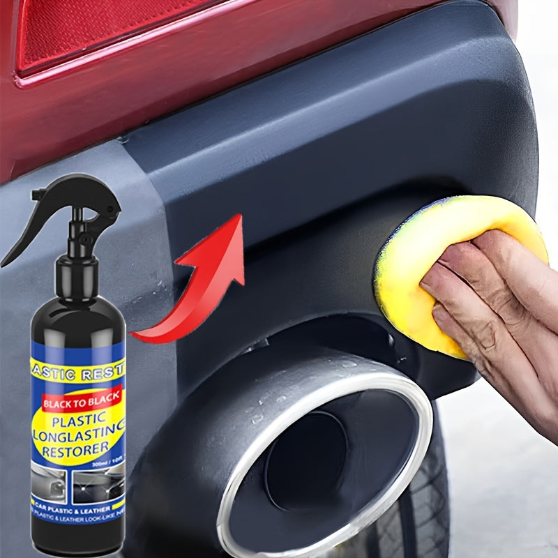 Car Plastic Restorer Exterior Rubber and Plastic Care Deep Cleaning Shine 30ML 50ML 100ML 300ML