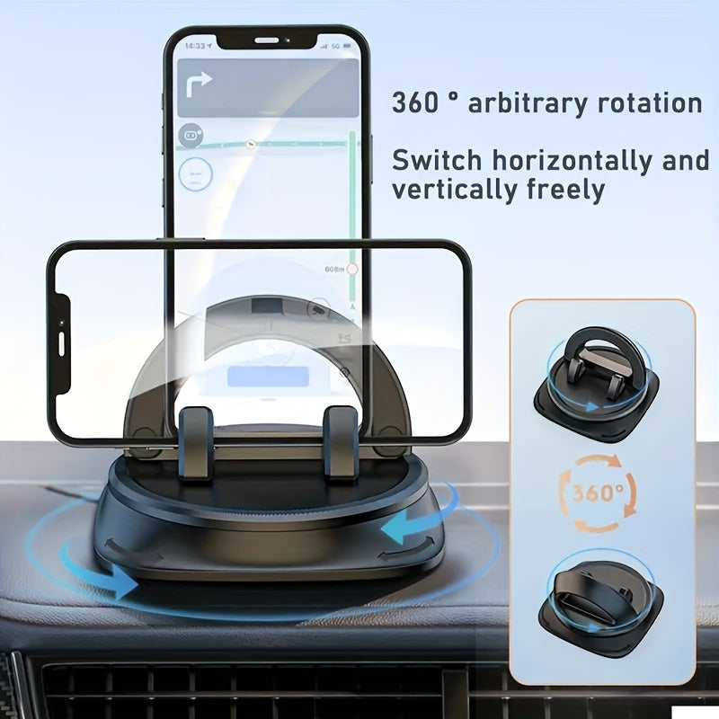 Soporte universal para teléfono de coche, rotación de 360°, impermeable, con pinza antideslizante
