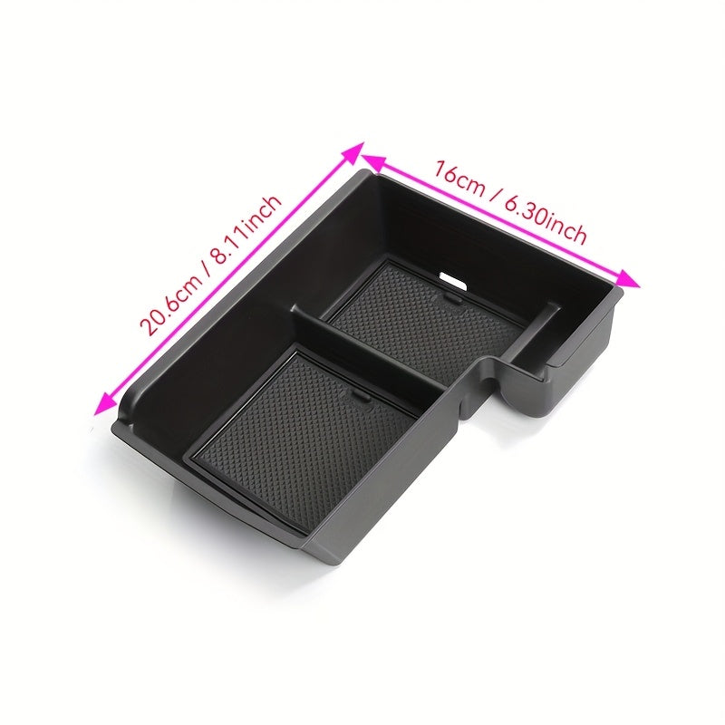 Center Console Storage Box ABS Plastic Middle Armrest Insert Tray for Car Interior