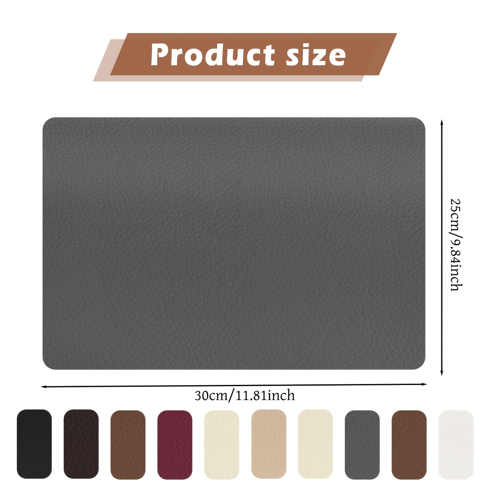 Cinta de reparación de cuero sintético con parche autoadhesivo para muebles y asientos de coche