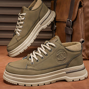 Erkaklar uchun plussiz qulay krossovkalar, britaniya uslubidagi pastki ish poyafzallari, barcha mavsumlar uchun nafas oladigan.