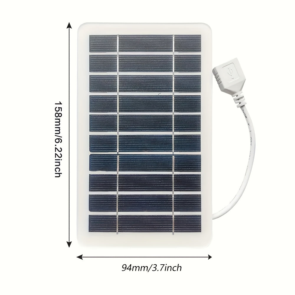 Cargador solar USB portátil para exteriores, panel solar para camping, para teléfonos y dispositivos