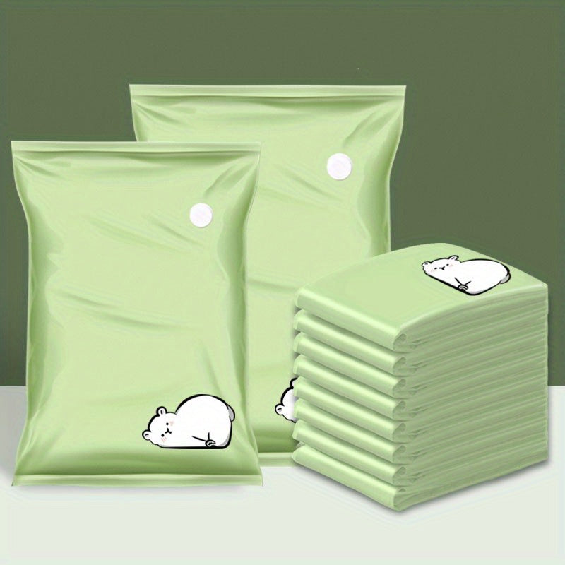 4/6 dona vakuum saqlash sumkalari, ko'rpa, ko'ylaklar va kiyimlar uchun siqish sumkalari, joyni tejovchi muhrlangan sumkalar