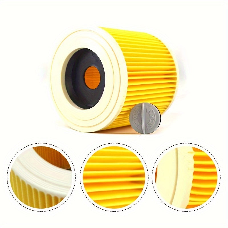 Set of 2 Wet and Dry Vacuum Filters Compatible with Various Models