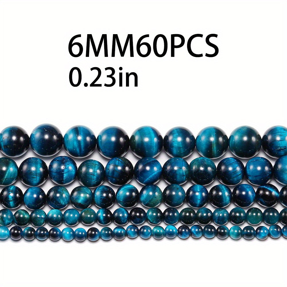 Blue Tiger Eye Beads Natural Stone Jewelry Making Supplies 6mm 8mm 10mm