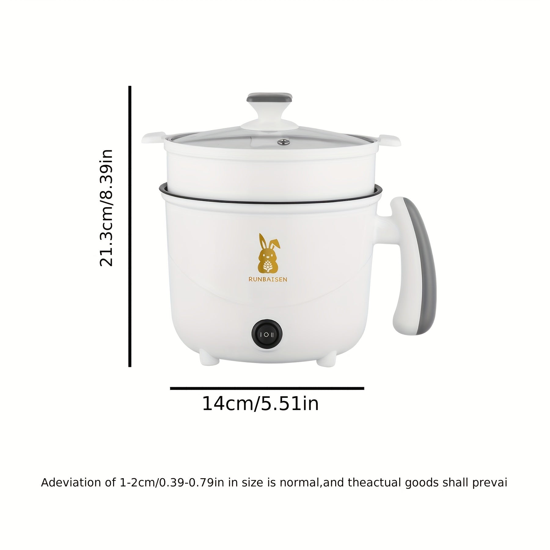 Cocina eléctrica 2 en 1 con cesta de vapor, antiadherente, multifuncional, vitrocerámica de inducción para freír, hervir, cocinar al vapor, cocción lenta, uso en dormitorio y hogar