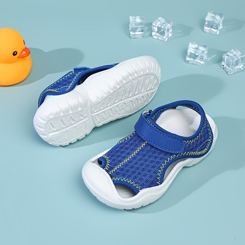 Girls Mesh Sandals Solid Color Breathable Lightweight Indoor Outdoor