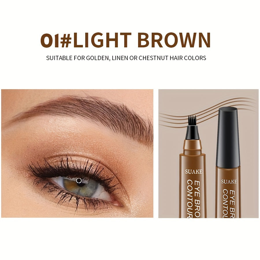 Waterproof Eyebrow Pen for Women Long-Lasting Non-Smudge Natural Look