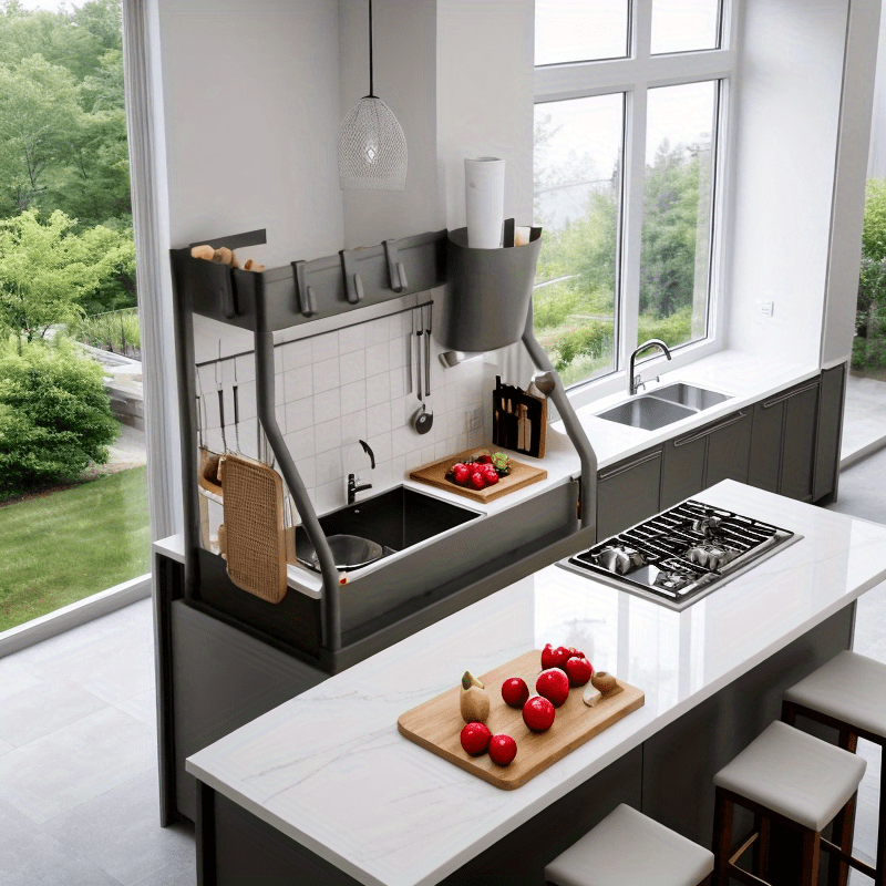 Ko‘p maqsadli oshxona tashkilotchisi stol va pol saqlash uchun