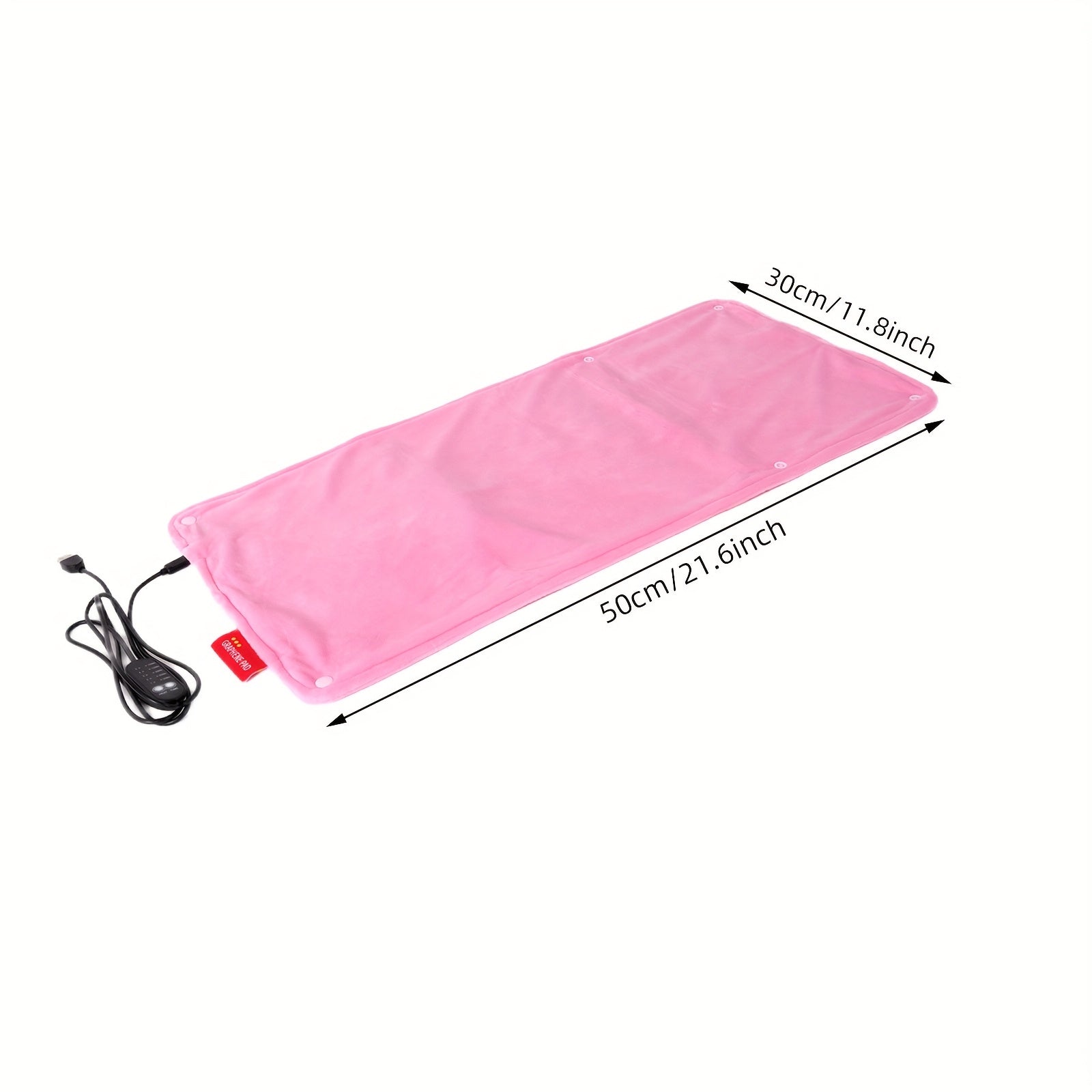Portable Graphene USB Heating Pad with Adjustable Temp, Timer, Washable
