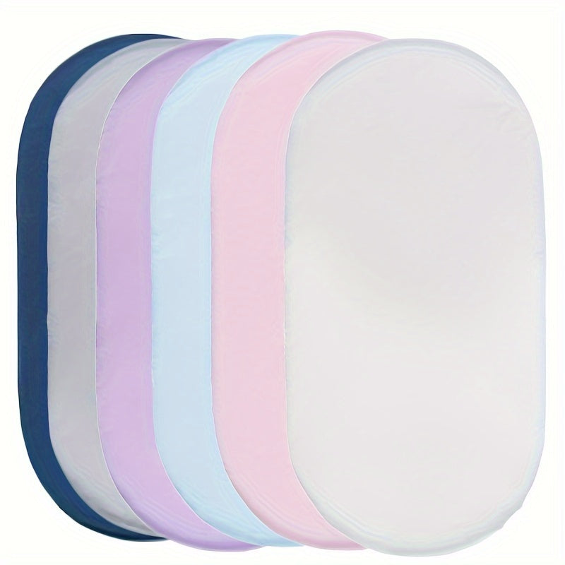 Soft Satin Bassinet Sheet for Newborns and Infants Hair-Protecting Cradle Pad in White Black Navy Pink Light Grey Light Purple