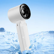 Portable Handheld Turbo Fan with Rechargeable Battery, Foldable, Neck Strap