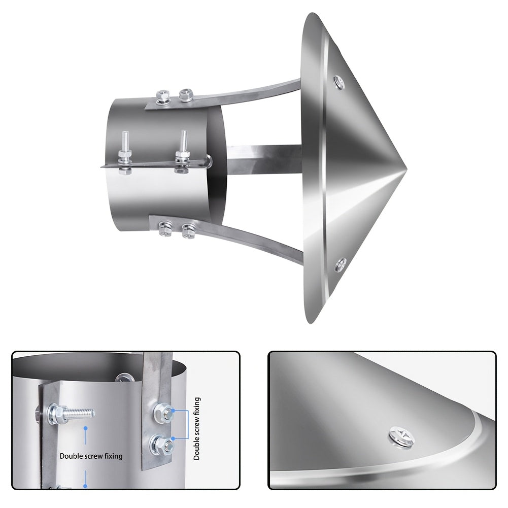 Stainless Steel Mushroom Chimney Cap for Fireplaces Rainproof Stove Pipe Cover
