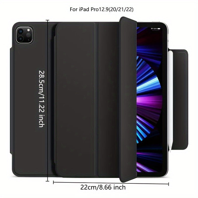 iPad Mini 6, Air 4/5, Pro 11 2022, Air 6 11inch 2024 uchun sun'iy charm aqlli qop. Qalam ushlagichi, kuchli magnit yopilishi va ultra ingichka dizayni bilan egiluvchan qattiq qopqoqni o'z ichiga oladi.