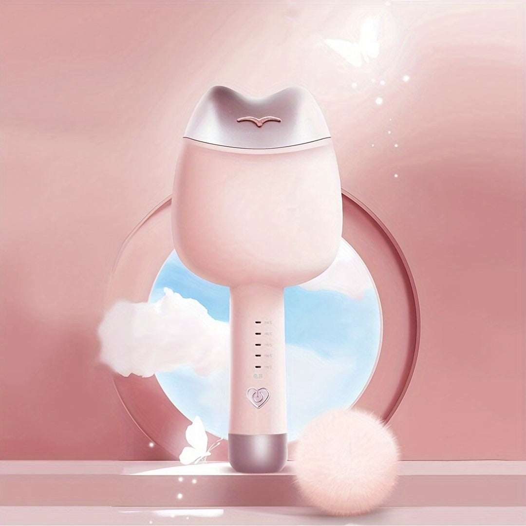 32mm ceramic hair curler with dual barrels 3 temperature settings for curls waves