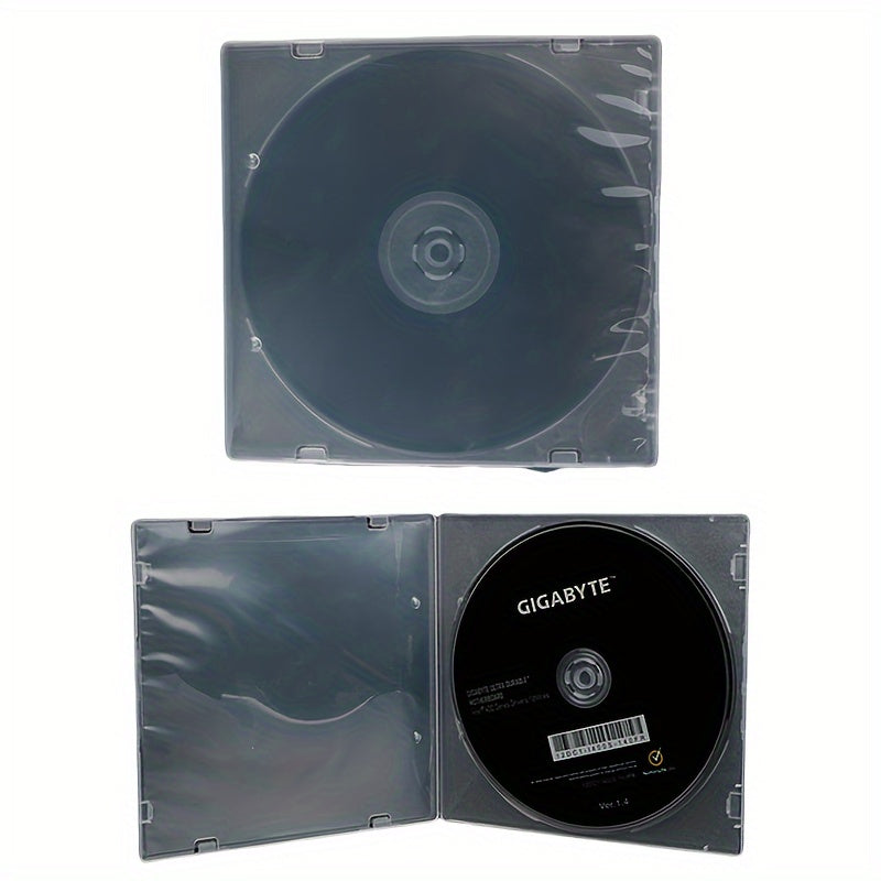 3 ta toza plastmassa CD saqlash qutilari akril kubikli shkaflar tashkilotchilari