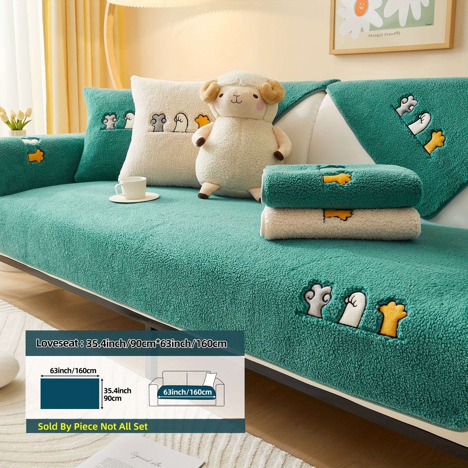 Плюшевый чехол на диван для собак, противоскользящий, защитный чехол для мебели