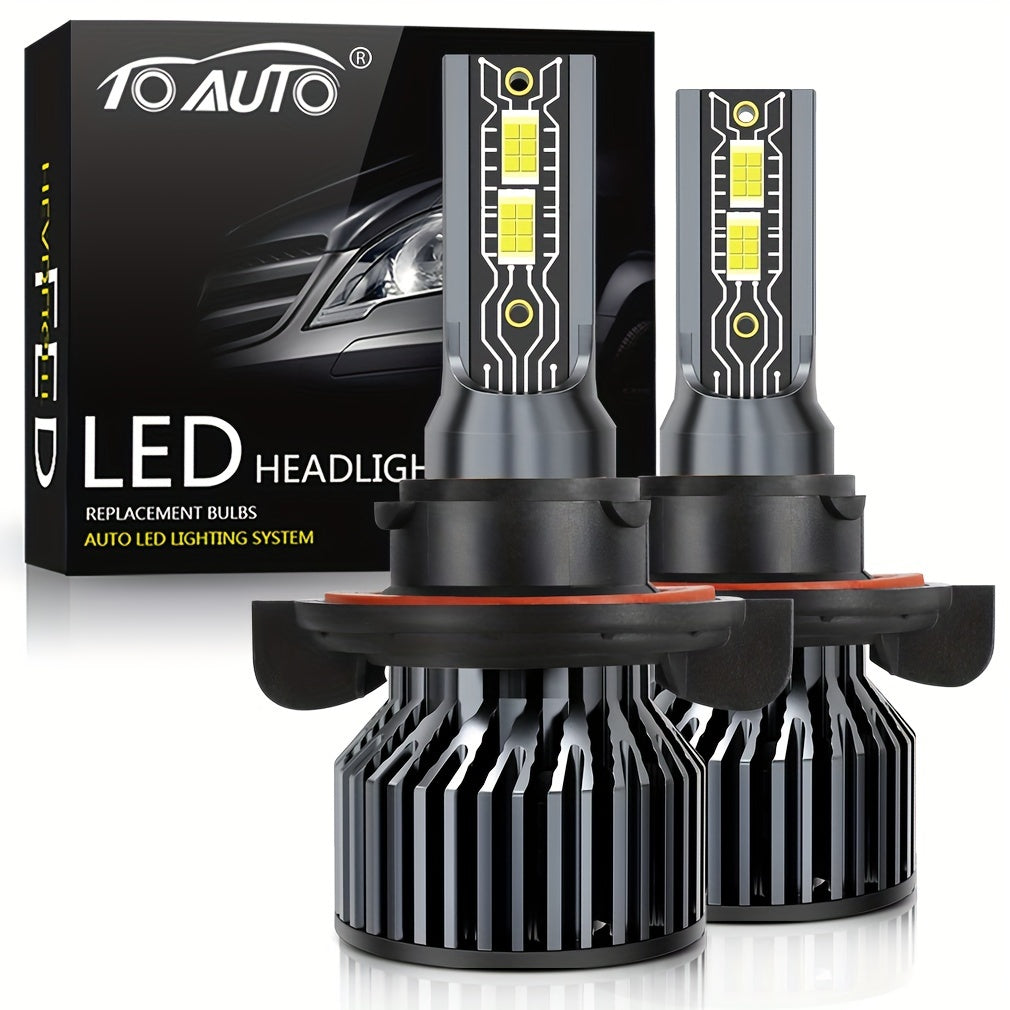 2 шт. автомобильных LED-лампочек для головного света 6000K белого цвета с чипами CSP 60W для дальнего и ближнего света