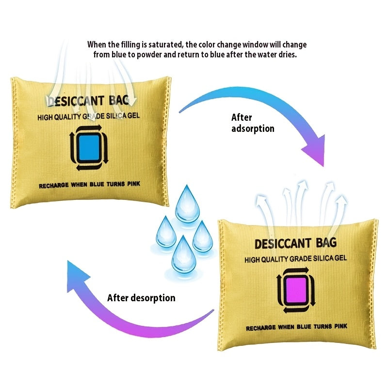 Qayta ishlatiladigan Silika Jel Avtomobil uchun namlikni olib tashlovchi sumka 100g Namlikni yutuvchi Kompakt kondensatsiya