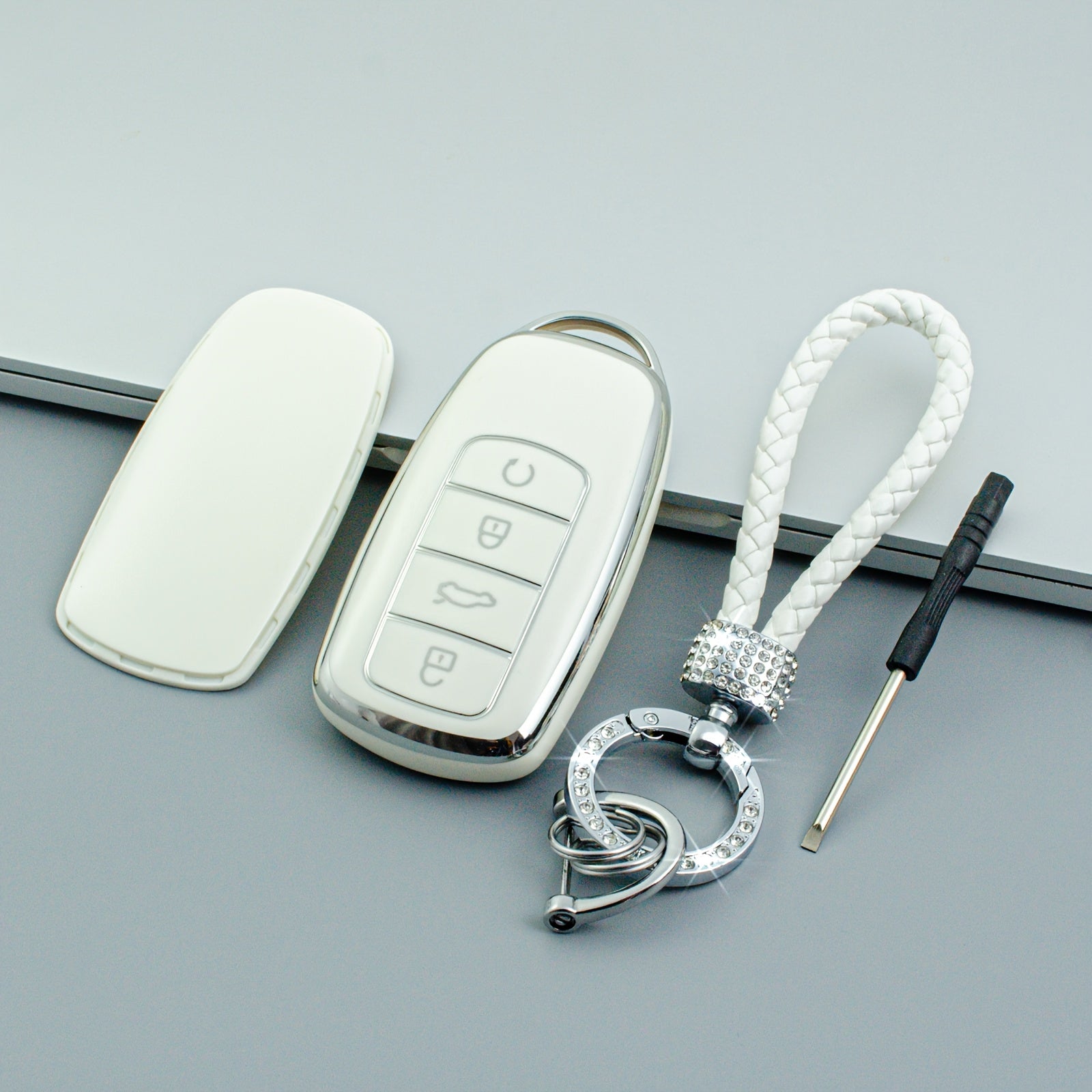 Soft TPU Key Fob Cover for Car Key Protector Compatible with Tigo 7/8 Plus C5
